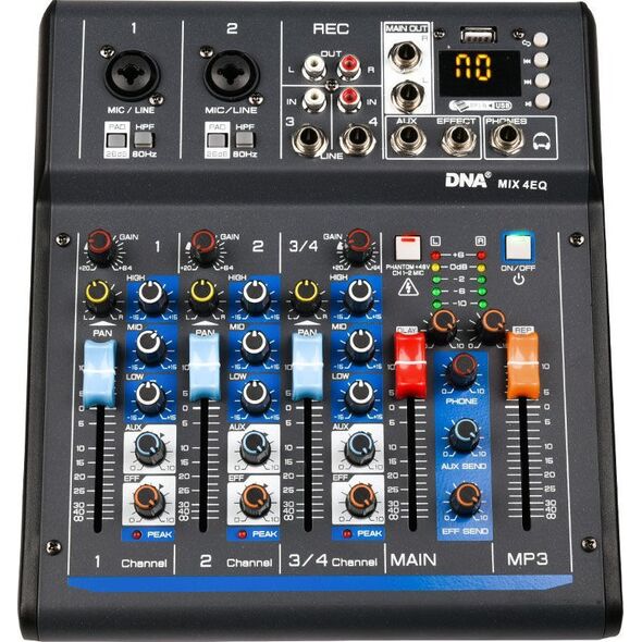 DNA DNA MIX 4 EQ mikser audio USB MP3 Bluetooth analogowy 4 kanały