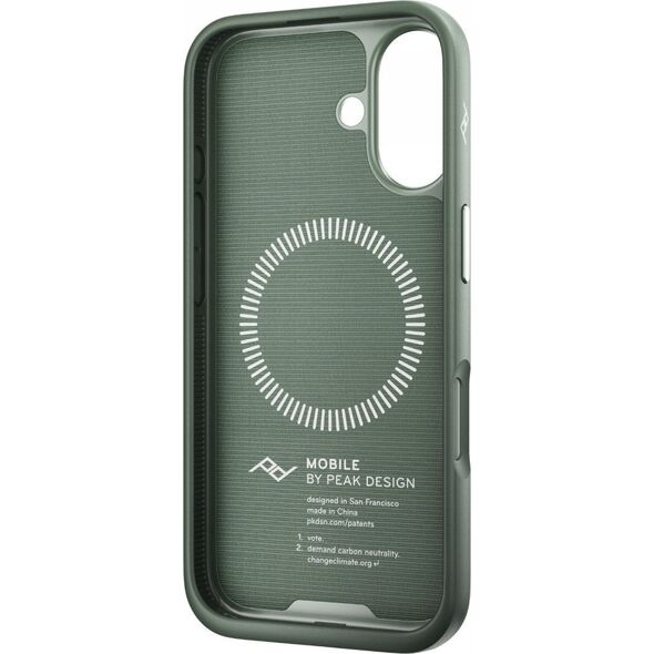 Peak Design Peak Design case Apple iPhone 16 Mobile Everyday Fabric Case, sage