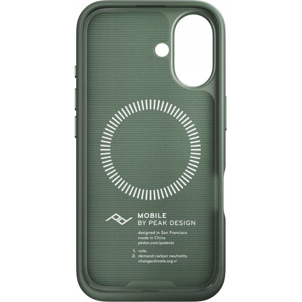 Peak Design Peak Design case Apple iPhone 16 Mobile Everyday Fabric Case, sage