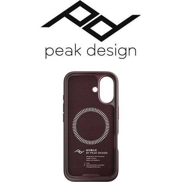 Peak Design Peak Design case Apple iPhone 16 Mobile Everyday Fabric Case, eclipse