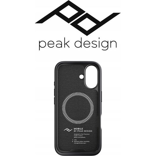 Peak Design Peak Design case Apple iPhone 16 Mobile Everyday Fabric Case, charcoal