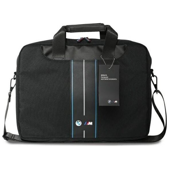Torba BMW BMW BMCB15COMPVSKL Bag 16" Black Nylon Blue Stripe
