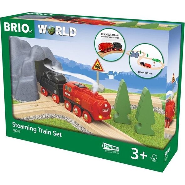 Ravensburger BRIO 36017 Zestaw z kolejką na parę na baterie
