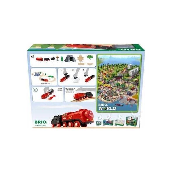 Ravensburger BRIO 36017 Zestaw z kolejką na parę na baterie