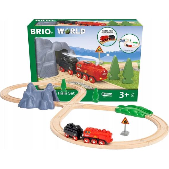 Ravensburger BRIO 36017 Zestaw z kolejką na parę na baterie