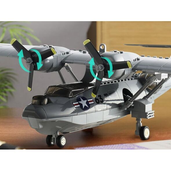 Jokomisiada Klocki techniczne samolot bojowy PBY-5A Catalina 364 elementów ZA5322