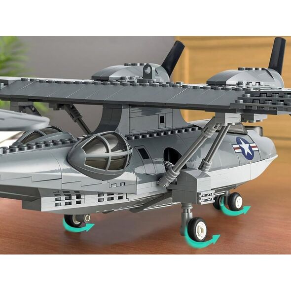 Jokomisiada Klocki techniczne samolot bojowy PBY-5A Catalina 364 elementów ZA5322