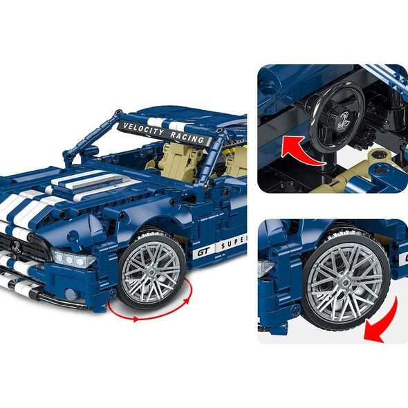 Jokomisiada Klocki techniczne 1428-elementów auto wyścigowe GT RACING ZA5308