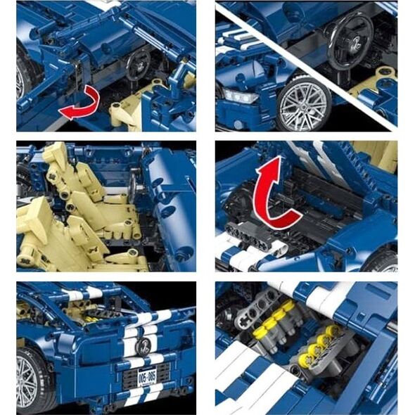 Jokomisiada Klocki techniczne 1428-elementów auto wyścigowe GT RACING ZA5308