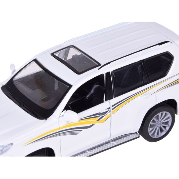 Jokomisiada Auto metalowe model TOYOTA LAND CRUISER PRADO światło dźwięk SUV ZA5056