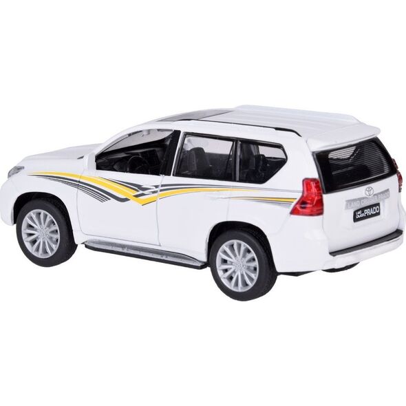 Jokomisiada Auto metalowe model TOYOTA LAND CRUISER PRADO światło dźwięk SUV ZA5056