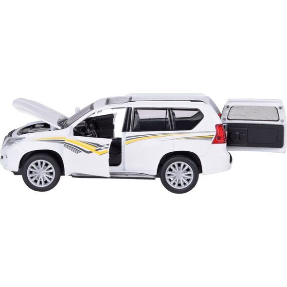Jokomisiada Auto metalowe model TOYOTA LAND CRUISER PRADO światło dźwięk SUV ZA5056