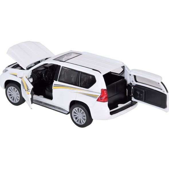 Jokomisiada Auto metalowe model TOYOTA LAND CRUISER PRADO światło dźwięk SUV ZA5056