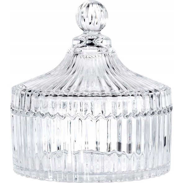 Alpina Cukiernica Cukierniczka Szklana Pojemna Kryształowa z Pokrywką ALPINA 500ml