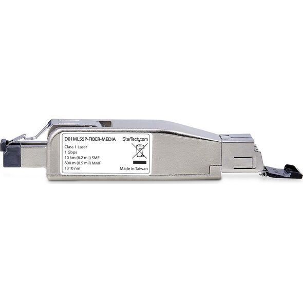 Konwerter światłowodowy StarTech StarTech D01ML55P-FIBER-MEDIA konwerter sieciowy 1000 Mbit/s 1310 nm Multifunkcyjny, Pojedynczy Srebrny