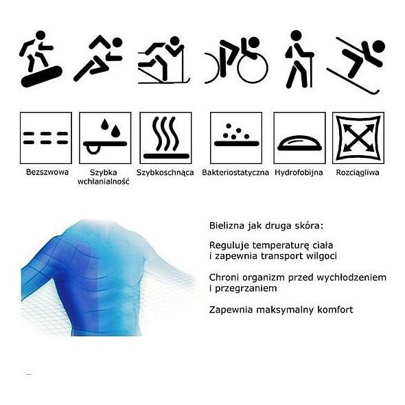 Brugi Męski Zestaw bielizny termoaktywnej 4RCG