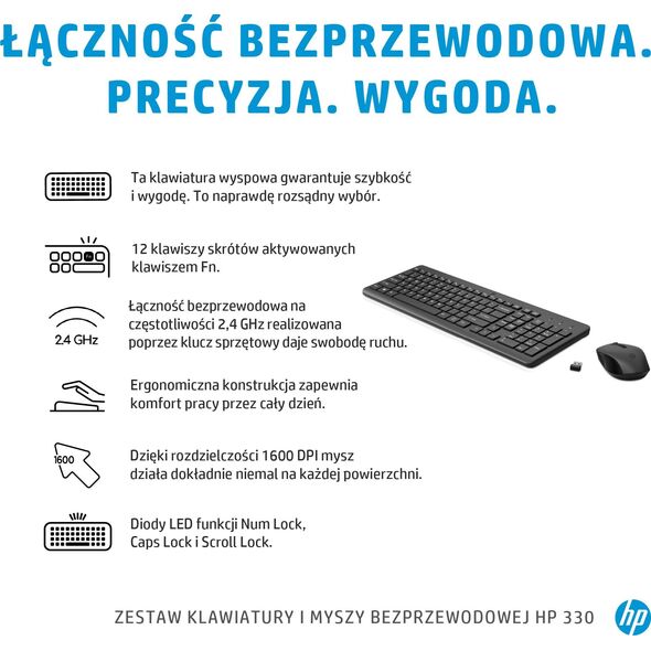 HP 330 Wls Mse and KB Combo FR