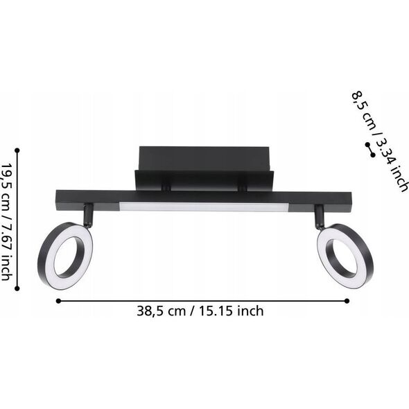 Lampa sufitowa EGLO CEILING LED CARDILLIO 2 1/2 900514 BL
