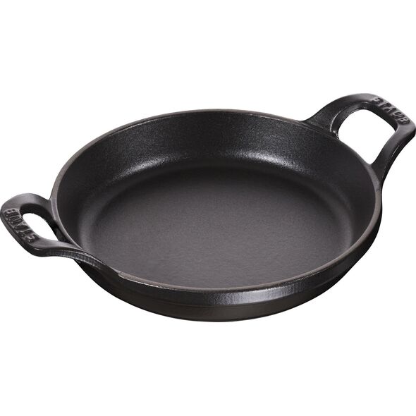 NPC Polska Staub Okrągłe mini naczynie do pieczenia i zapiekania z uszami 16 cm czarne