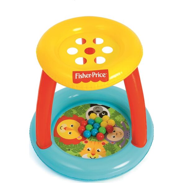 Bestway Bestway 93541 Fisher Price Basenik z daszkiem i piłkami Animal Friends