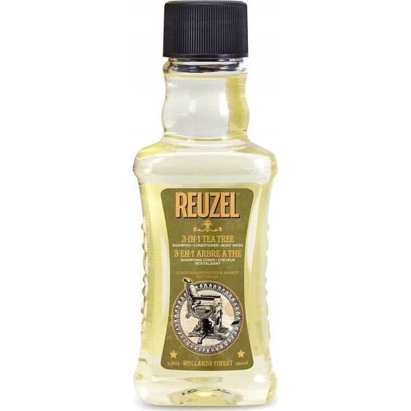 Reuzel Reuzel, Reuzel, Tea Tree Oil, Hair Shampoo, Conditioner & Shower Gel 3-In-1, Moisturizing, 100 ml For Men