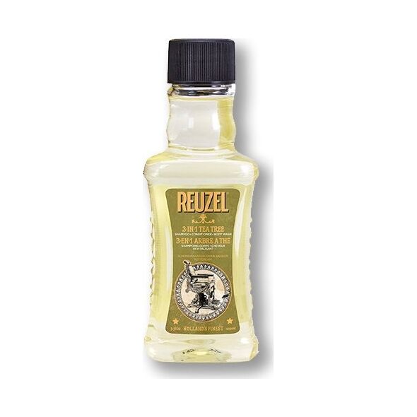 Reuzel Reuzel, Reuzel, Tea Tree Oil, Hair Shampoo, Conditioner & Shower Gel 3-In-1, Moisturizing, 100 ml For Men