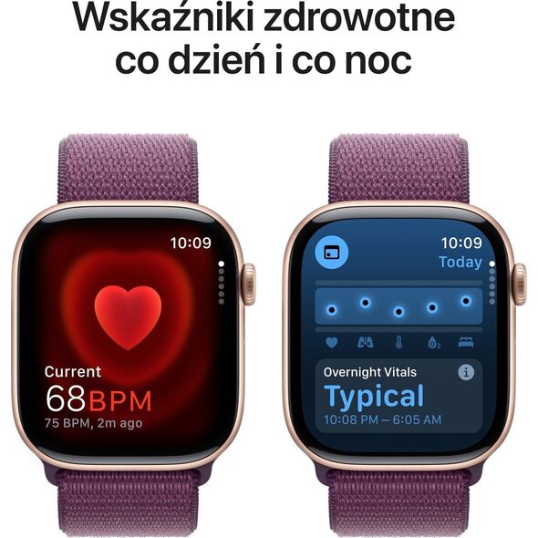Smartwatch Apple Watch 10 GPS 42mm Rose Gold Alu Sport Loop Fioletowy