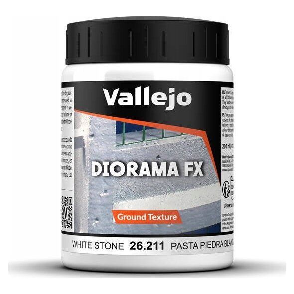 Vallejo Vallejo: 26.211 - Diorama FX - Ground Textures - White Stone (200 ml)