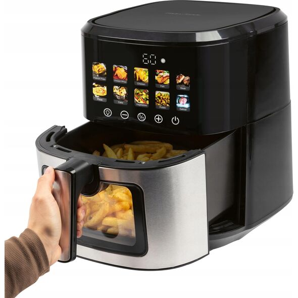 Frytkownica beztłuszczowa ProfiCook ProfiCook hot air fryer PC-FR 1286 H (black/stainless steel, 1,700 watts, basket 6.5 liters)