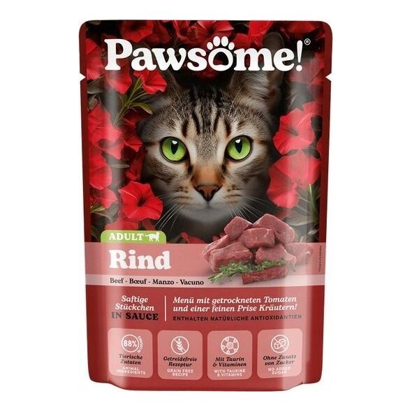 Pawsome Pawsome Adult Rind - wołowina saszetka 85g