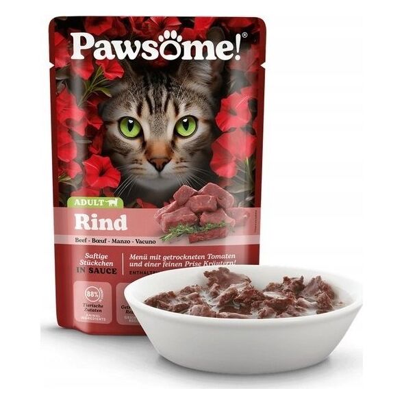 Pawsome Pawsome Adult Rind - wołowina saszetka 85g