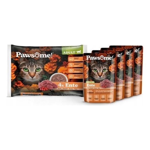 Pawsome Pawsome Adult Ente - kaczka saszetki 4x85g