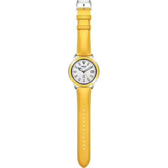 Xiaomi Xiaomi | Watch Strap | Chrome Yellow | Leather | Adjustable to fit wrist sizes ranging from 135-205mm