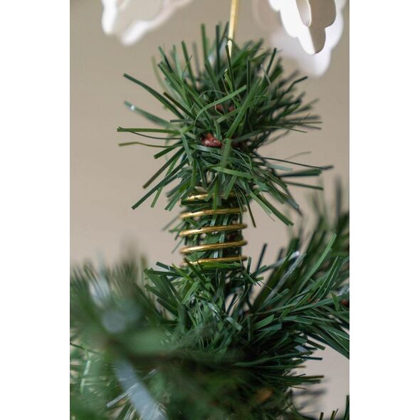 Christmas decoration CZUBEK CHOINKOWY GWIAZDA 30CM PAPIEROWA ZŁOTY
