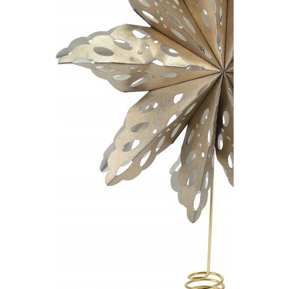 Christmas decoration CZUBEK CHOINKOWY GWIAZDA 30CM PAPIEROWA ZŁOTY