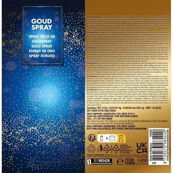 Christmas decoration LAKIER DEKORACYJNY 150ML ZŁOTY
