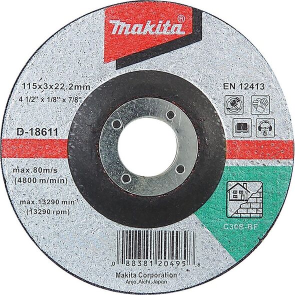 Makita TARCZA SZLIFIERSKA DO BETONU 115*3 MM C30S