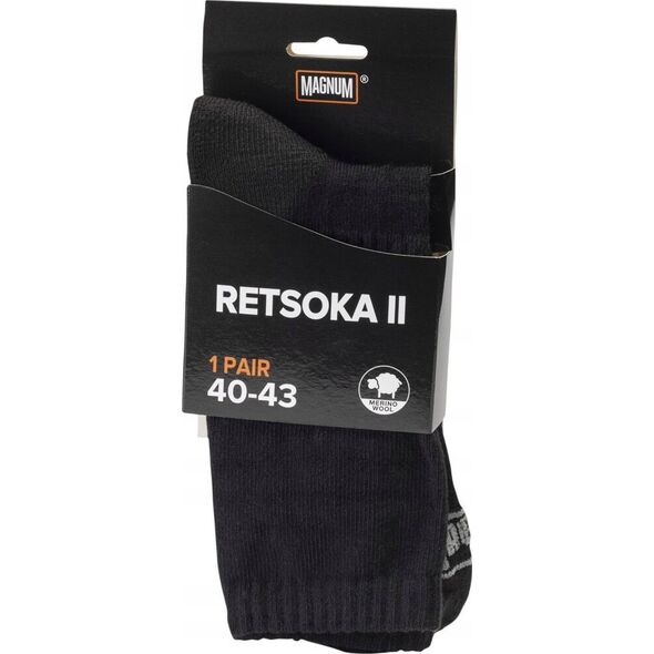 Magnum Męskie skarpety narciarskie wysokie Magnum Retsoka II wełna Merino rozmiar 44-47