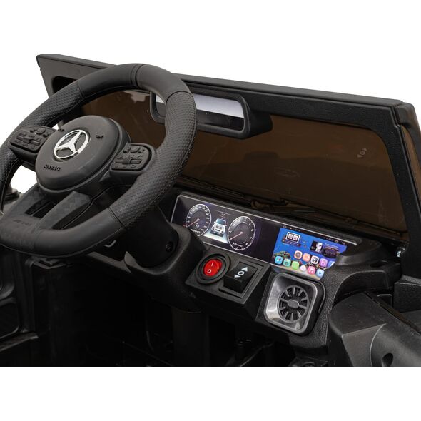 Ramiz Mercedes AMG G63 dla dzieci Czarny + Pilot + MP3 LED + Wolny Start + EVA + Pasy