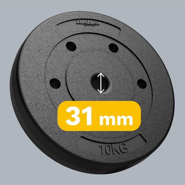 Rebel Zestaw obciążeń bitumicznych 2x10kg, otwór 31mm, REBEL ACTIVE