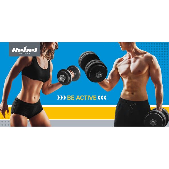 Rebel Zestaw obciążeń bitumicznych 2x15kg, otwór 31mm,  REBEL ACTIVE