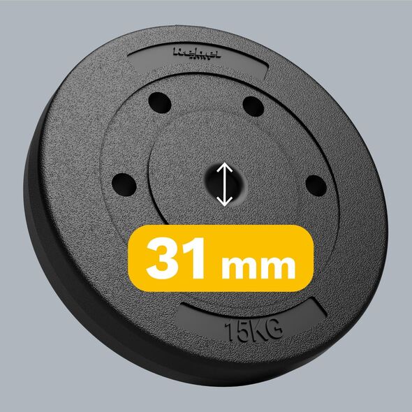 Rebel Zestaw obciążeń bitumicznych 2x15kg, otwór 31mm,  REBEL ACTIVE