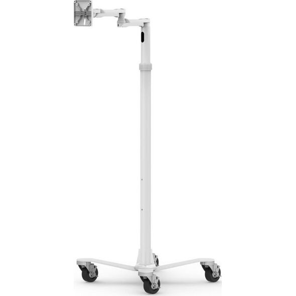 Stojak Maclocks Compulocks Rise Freedom Extended - VESA Articulating Arm Rolling Cart - White