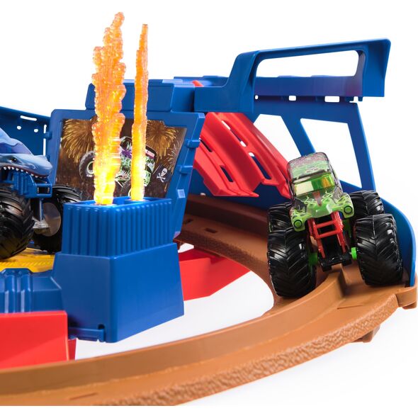 Monster Jam MONSTER JAM launch track with two vehicles Supercharge Speedway, 6071089