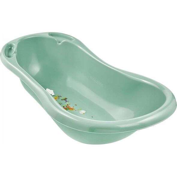 Keeeper KEEEPER baby bath with plug FUNNY FARM, green, 84 cm, 18426