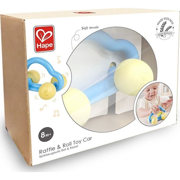 Hape HAPE rattle and roll toy car, E0071A