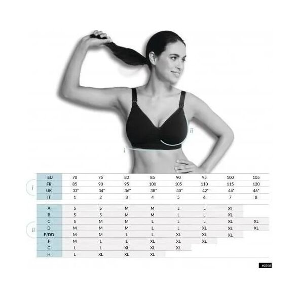Carriwell CARRIWELL padded maternity & nursing bra Black XL 3323