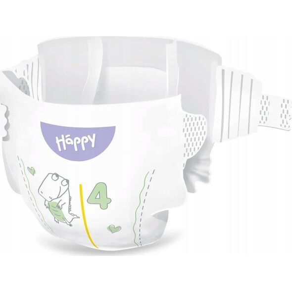 Happy Pieluchy HAPPY Maxi (8-14kg) diapers 62pcs, size 4 NEW, BB-054-LU62-W01