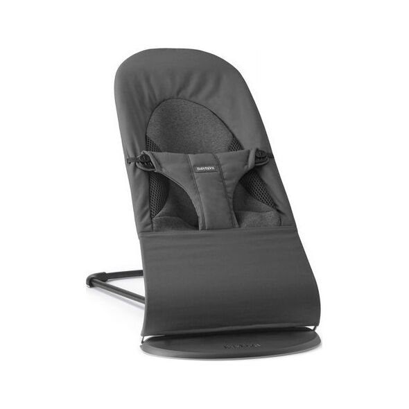 BabyBjorn BABYBJORN Bouncer Balance Soft, Woven/Jersey Tri Fabric, Dark Grey, 005021