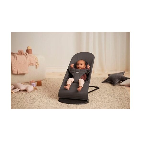 BabyBjorn BABYBJORN Bouncer Balance Soft, Woven/Jersey Tri Fabric, Dark Grey, 005021